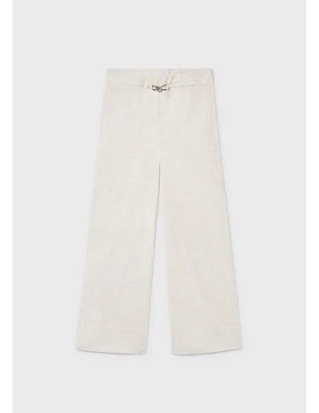 Pantalon largo imitacion lino - Lino      