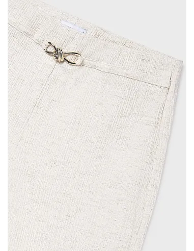 Pantalon largo imitacion lino - Lino      