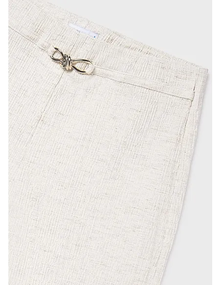 Pantalon largo imitacion lino - Lino      