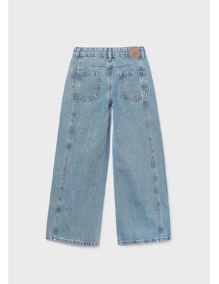 Pantalon largo tejano wide le - Medio     