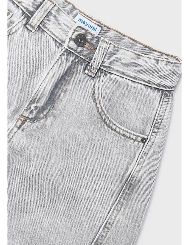 Pantalon largo tejano wide le - Gris      