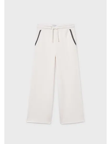 Pantalon largo punto - Hueso     