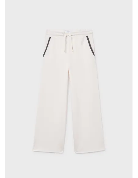 Pantalon largo punto - Hueso     