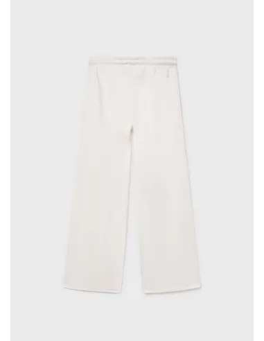 Pantalon largo punto - Hueso     