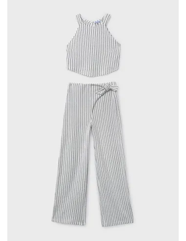 Conj. pantalon largo rayas - Crd-negro 