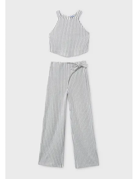 Conj. pantalon largo rayas - Crd-negro 