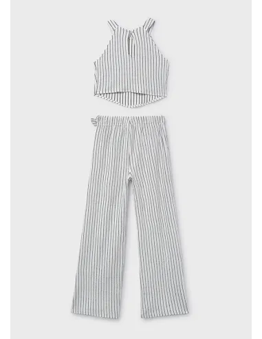 Conj. pantalon largo rayas - Crd-negro 