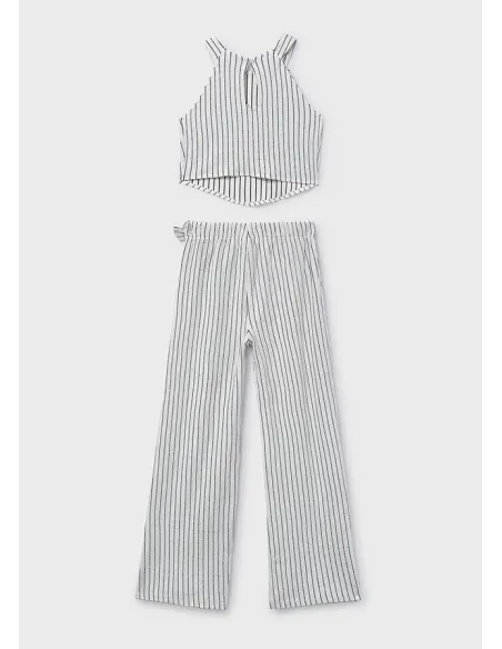 Conj. pantalon largo rayas - Crd-negro 