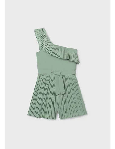 Mono corto plisado - Salvia    