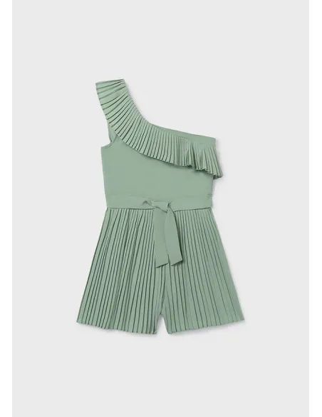 Mono corto plisado - Salvia    