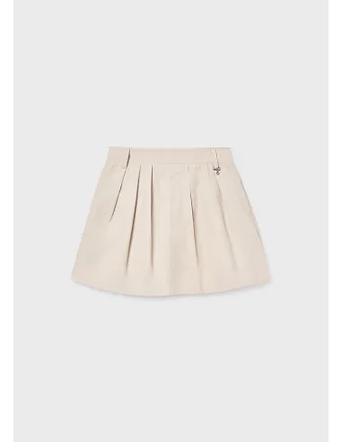 Falda pantalon plana gabardin - Arena     