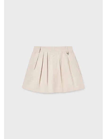 Falda pantalon plana gabardin - Arena     