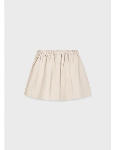 Falda pantalon plana gabardin - Arena     