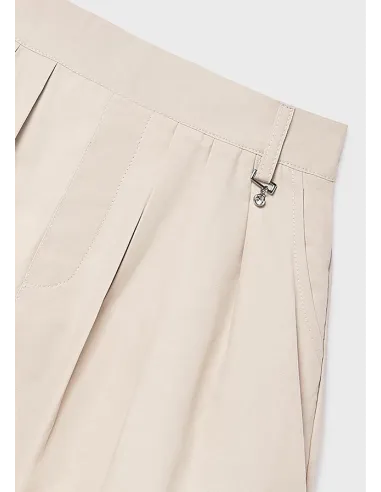 Falda pantalon plana gabardin - Arena     