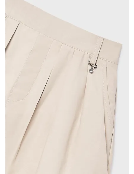 Falda pantalon plana gabardin - Arena     