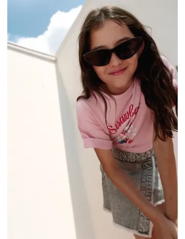 Falda pantalon tejana - Gris      