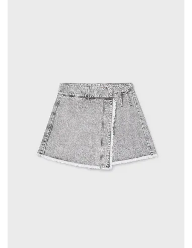Falda pantalon tejana - Gris      