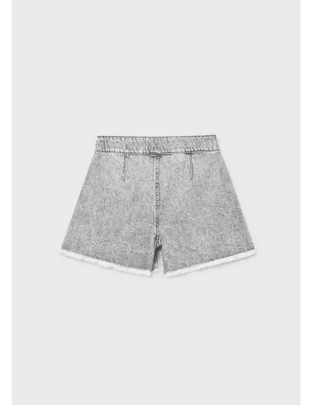 Falda pantalon tejana - Gris      