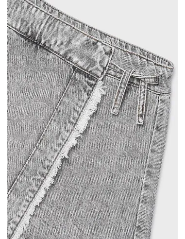 Falda pantalon tejana - Gris      