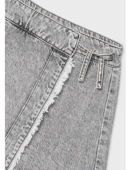 Falda pantalon tejana - Gris      