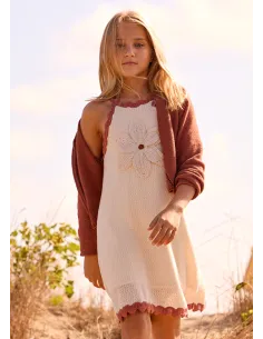 Vestido tricot - Hueso-arci