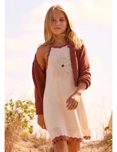 Vestido tricot - Hueso-arci