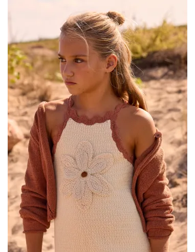 Vestido tricot - Hueso-arci