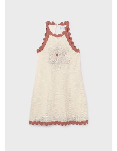 Vestido tricot - Hueso-arci