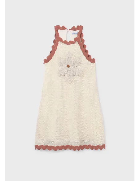 Vestido tricot - Hueso-arci