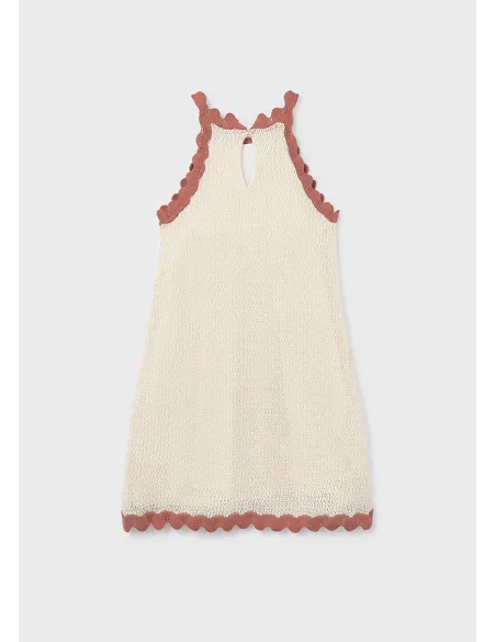 Vestido tricot - Hueso-arci