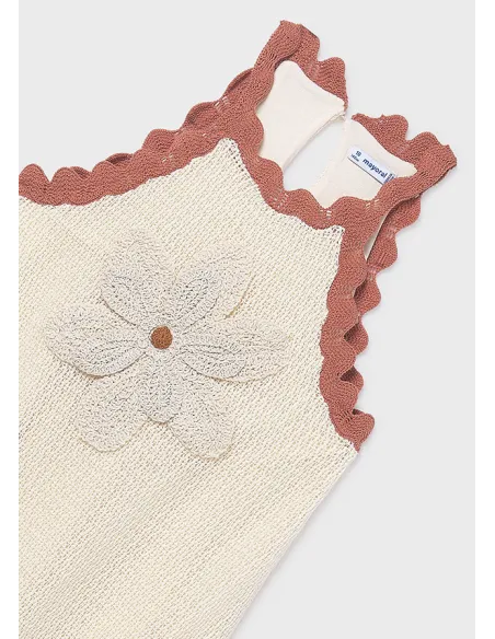 Vestido tricot - Hueso-arci