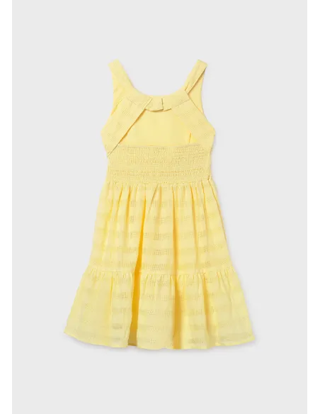 Vestido voile fantasia - Vainilla  