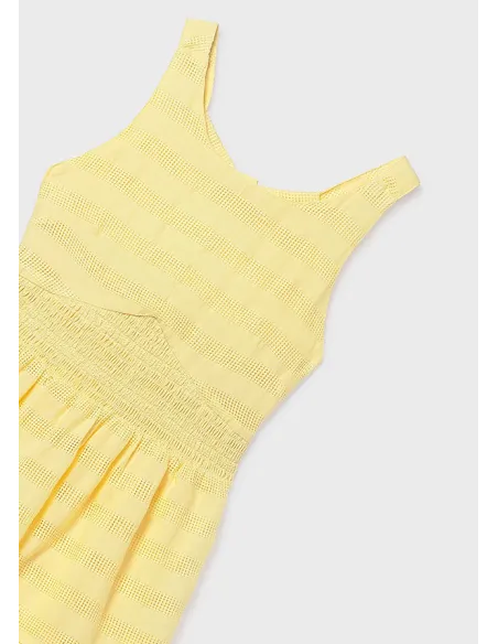 Vestido voile fantasia - Vainilla  