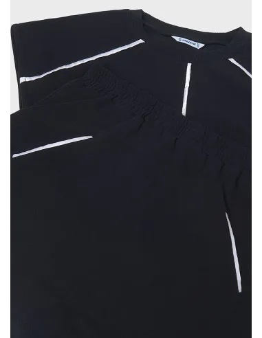 Conj. falda punto vivos - Negro     