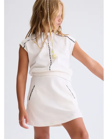 Conj. falda punto vivos - Hueso     