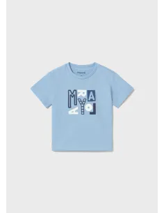 Camiseta m/c basica - Celeste   