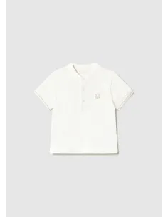 Polo m/c cuello mao - Nata      