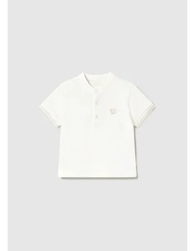 Polo m/c cuello mao - Nata      