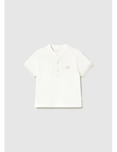 Polo m/c cuello mao - Nata      