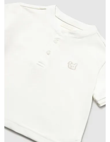 Polo m/c cuello mao - Nata      
