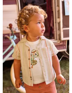 Camisa m/c bambula - Rayas     