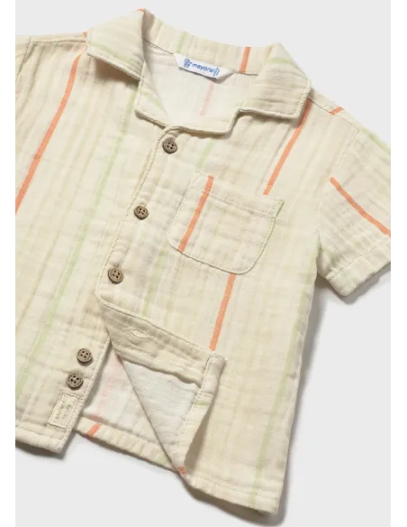 Camisa m/c bambula - Rayas     