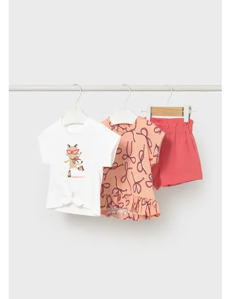 Conj. short 3 piezas - Flamingo  