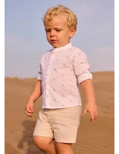 Bermuda lino suiting - Avena mez 