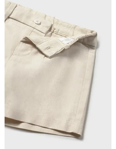 Bermuda lino suiting - Avena mez 