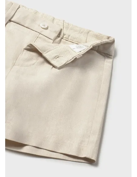 Bermuda lino suiting - Avena mez 