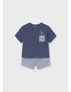 Conj. bermuda seersucker - Capri     