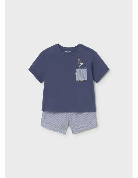 Conj. bermuda seersucker - Capri     