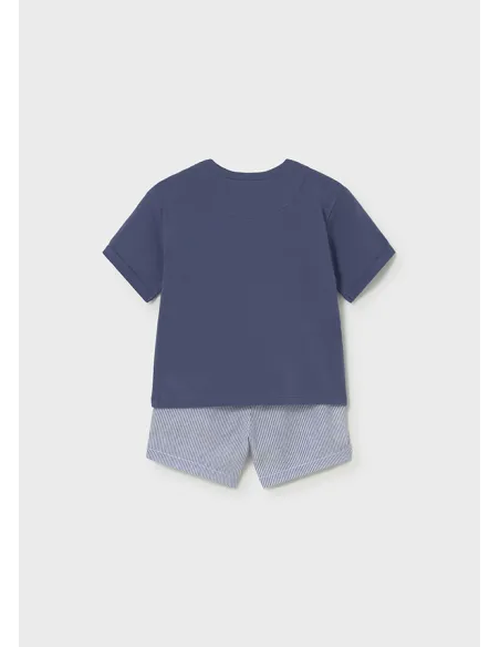 Conj. bermuda seersucker - Capri     