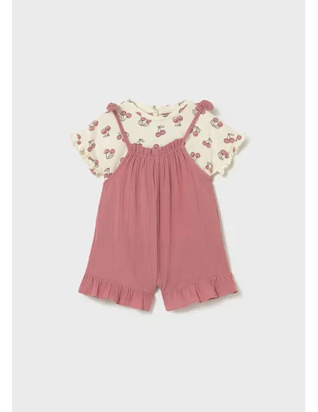 Conj. peto y camiseta - Blush